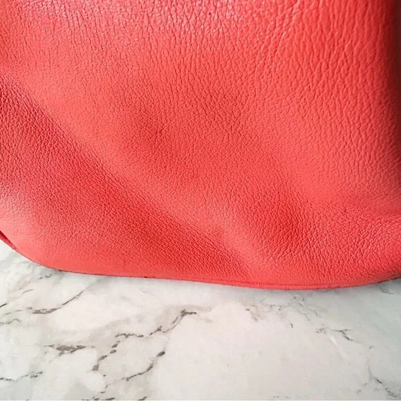 6. Coach Legacy Haley Satchel Leather Boston Bag Bright Soft Red Fringe Tassle - Picture 7 of 15